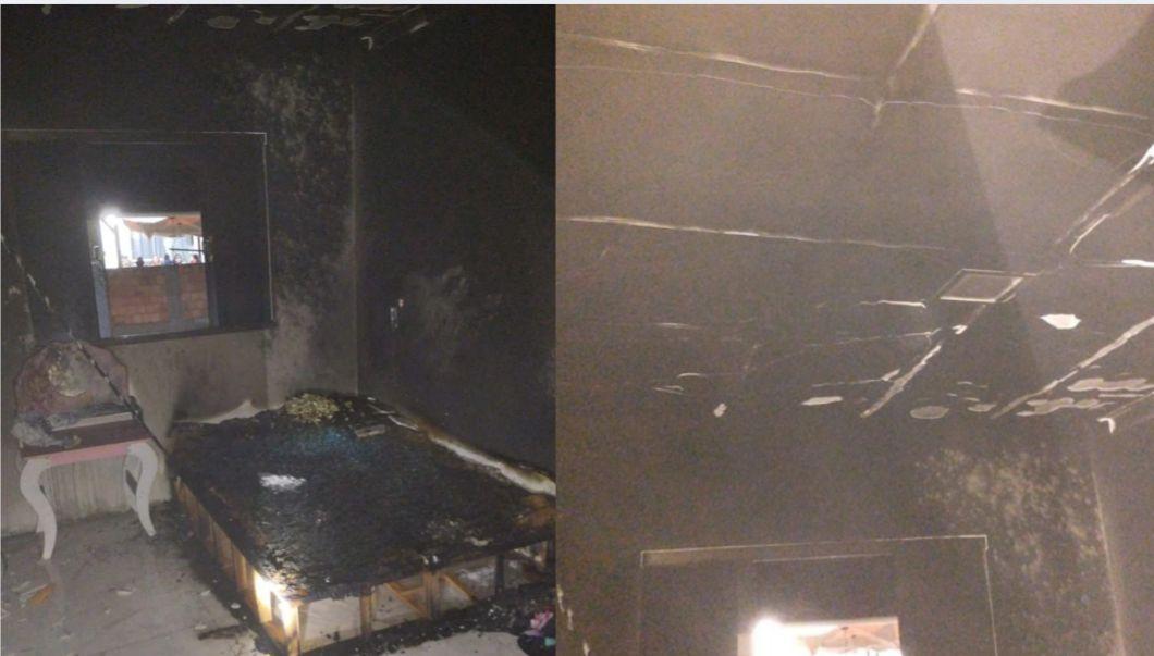 Criança de 3 anos provoca incêndio ao brincar com isqueiro em Navegantes