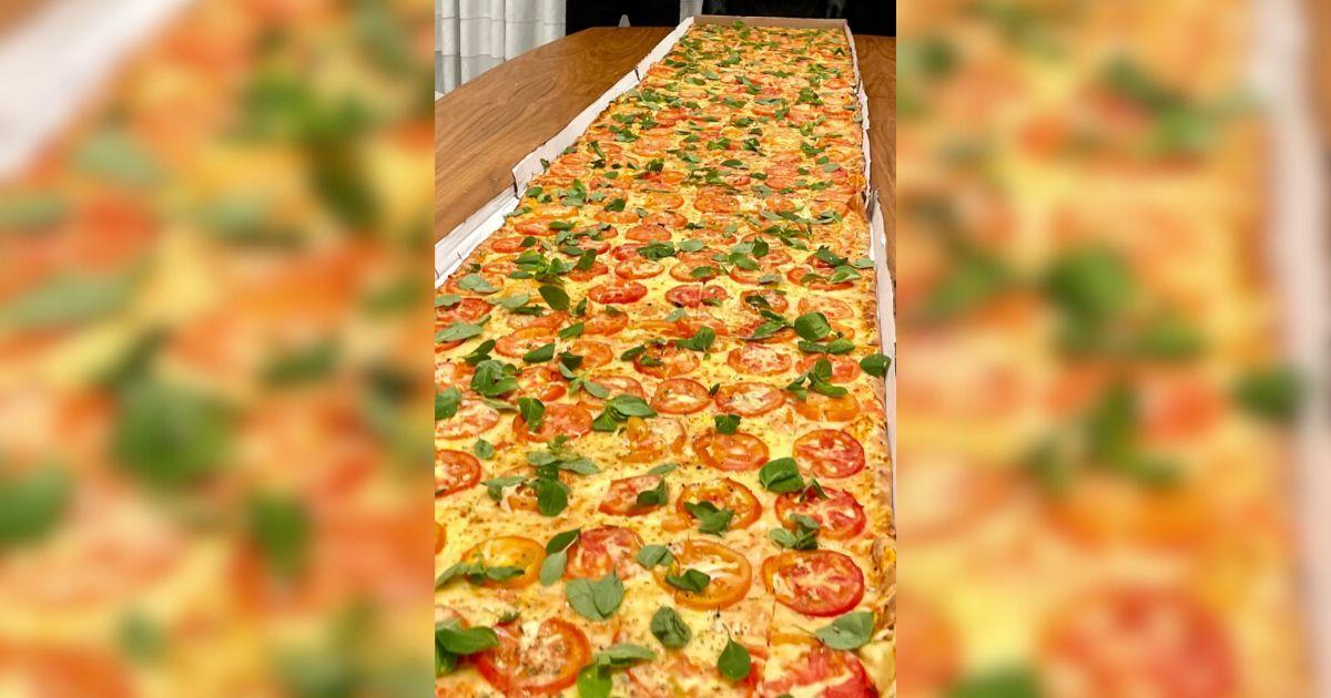 Já imaginou uma pizza de 61 metros? BC vai distribuir 4 mil fatias grátis nesta quinta