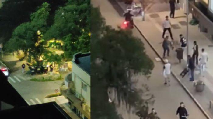Torcida organizada causa tumulto em bar do Centro de Itajaí durante transmissão de jogo
