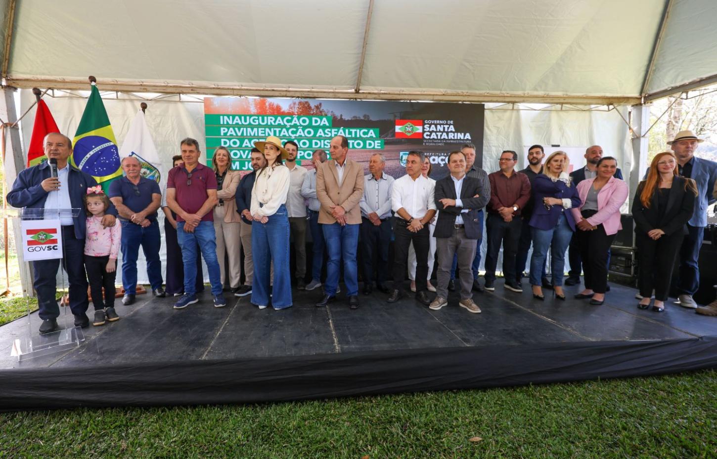 Governo entrega pavimentação histórica no acesso a Nova Petrópolis, em Joaçaba
