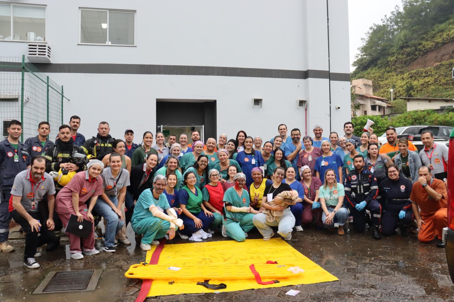 Unimed Litoral realizou dois simulados de incêndio no domingo