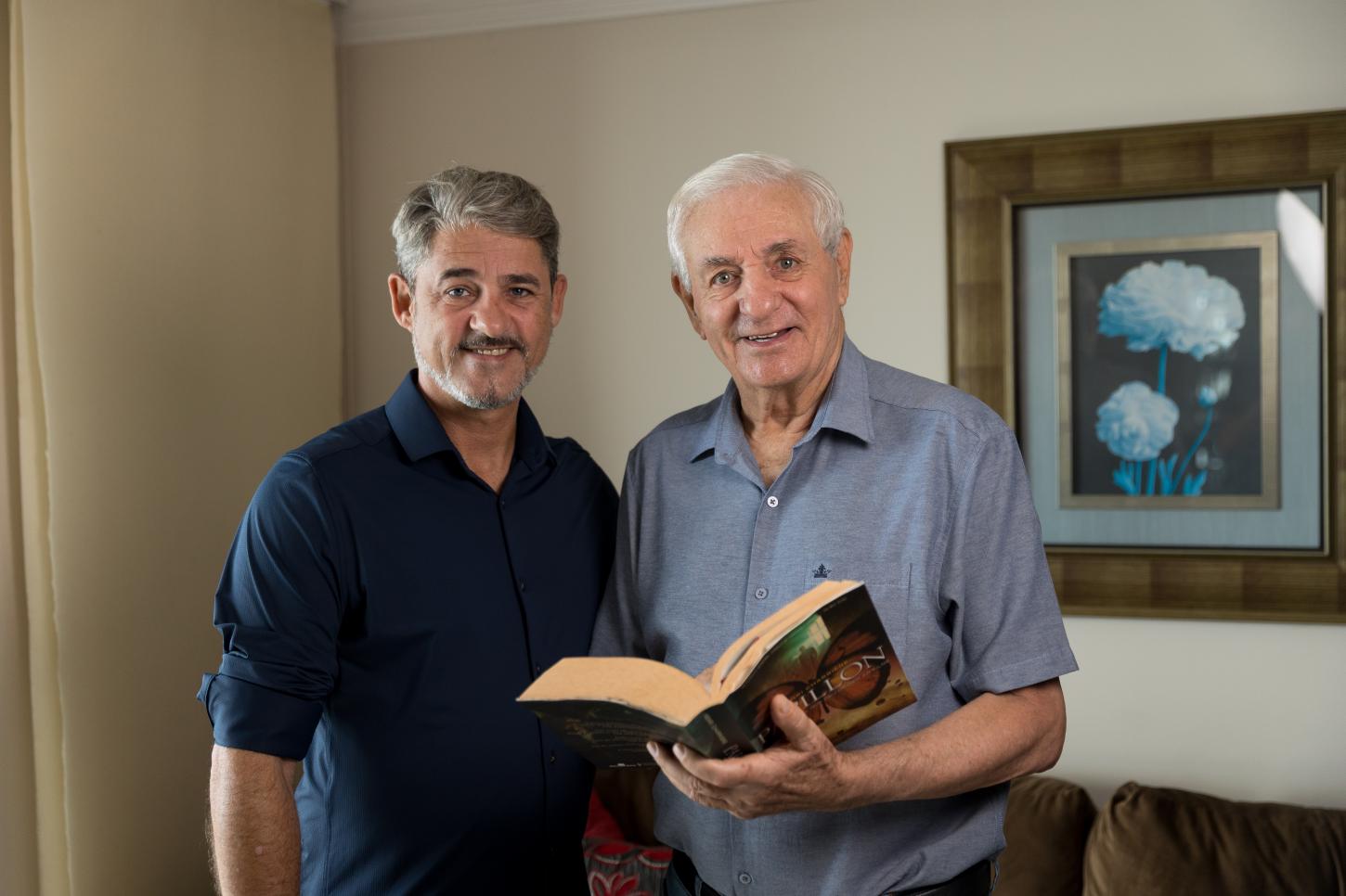 João Matos e seu pai, João Batista Matos