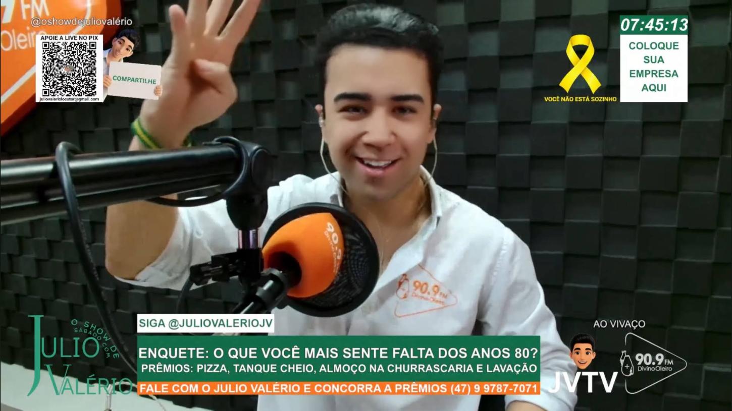Programa de Julio Valério na Rádio Divino Oleiro ganha mais tempo no ar